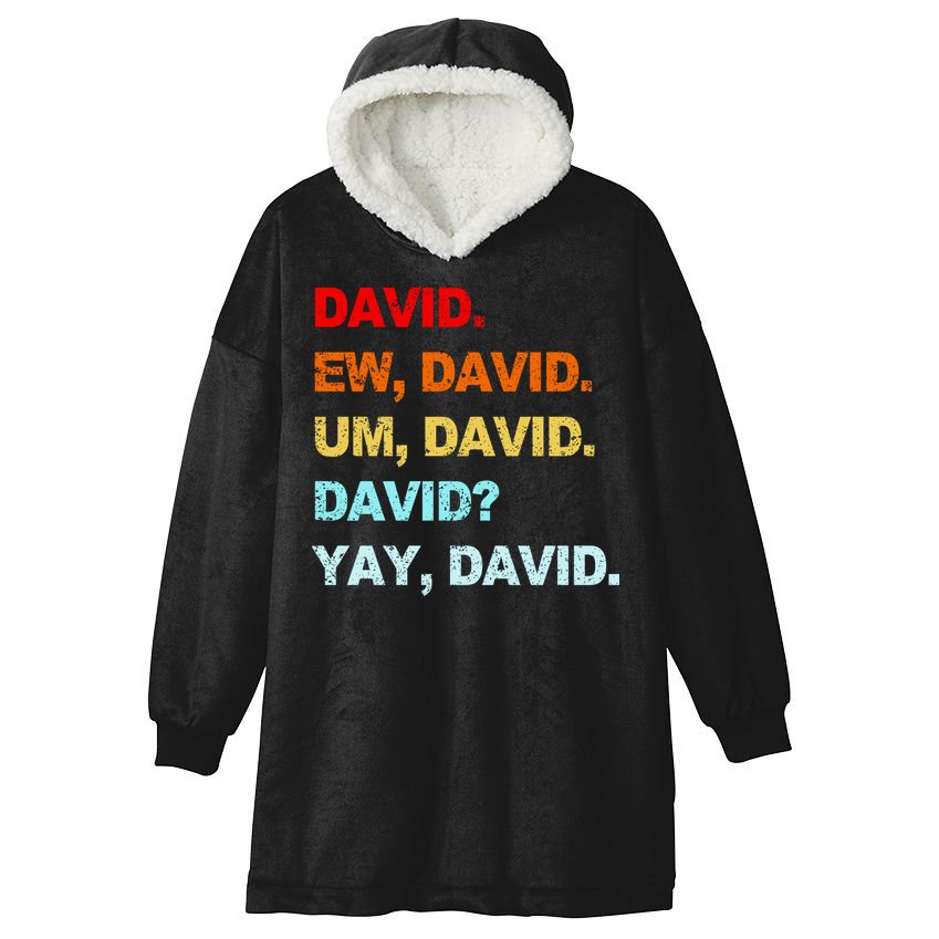 Ew David Yay David Hooded Wearable Blanket