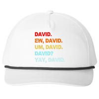 Ew David Yay David Snapback Five-Panel Rope Hat