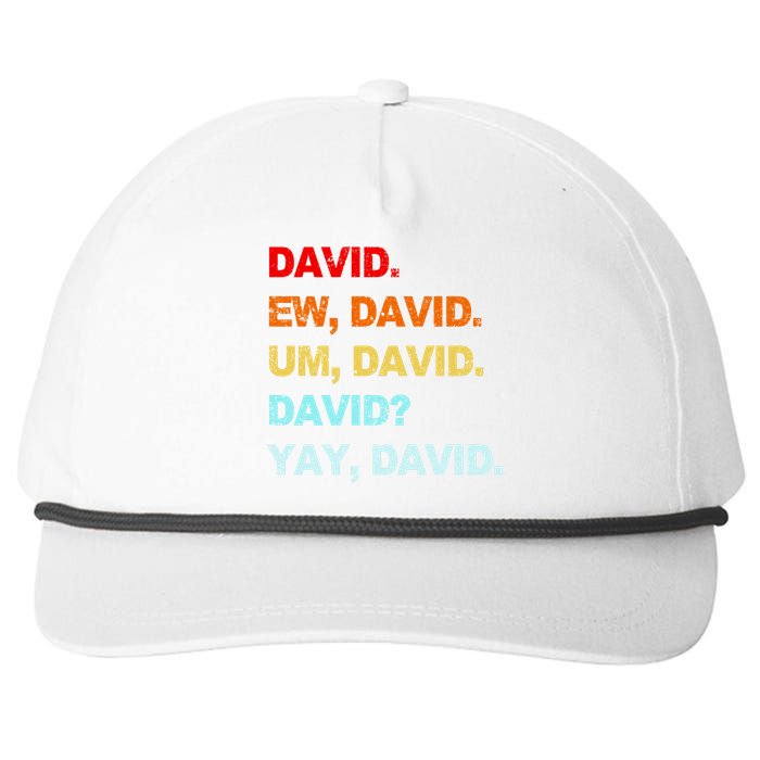 Ew David Yay David Snapback Five-Panel Rope Hat