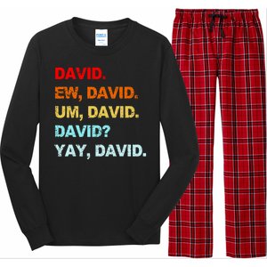 Ew David Yay David Long Sleeve Pajama Set