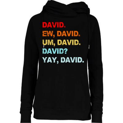 Ew David Yay David Womens Funnel Neck Pullover Hood