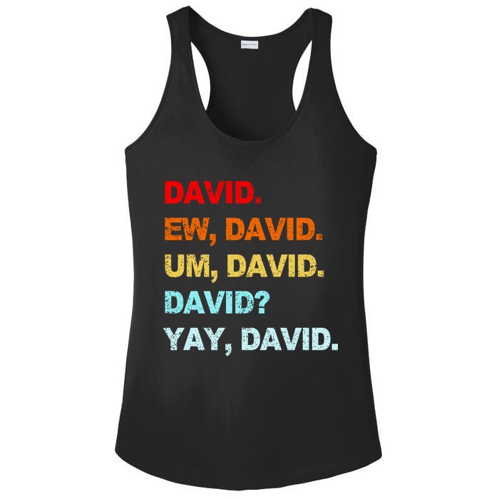 Ew David Yay David Ladies PosiCharge Competitor Racerback Tank