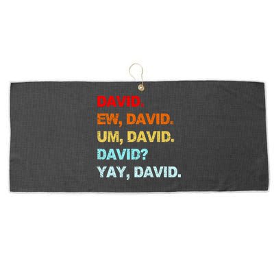 Ew David Yay David Large Microfiber Waffle Golf Towel