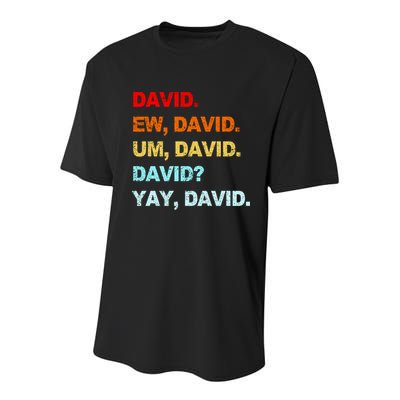 Ew David Yay David Youth Performance Sprint T-Shirt