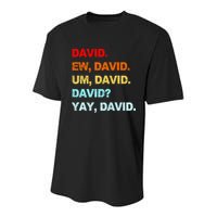 Ew David Yay David Youth Performance Sprint T-Shirt