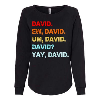 Ew David Yay David Womens California Wash Sweatshirt