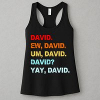 Ew David Yay David Womens Tank Top
