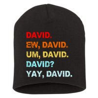 Ew David Yay David Short Acrylic Beanie