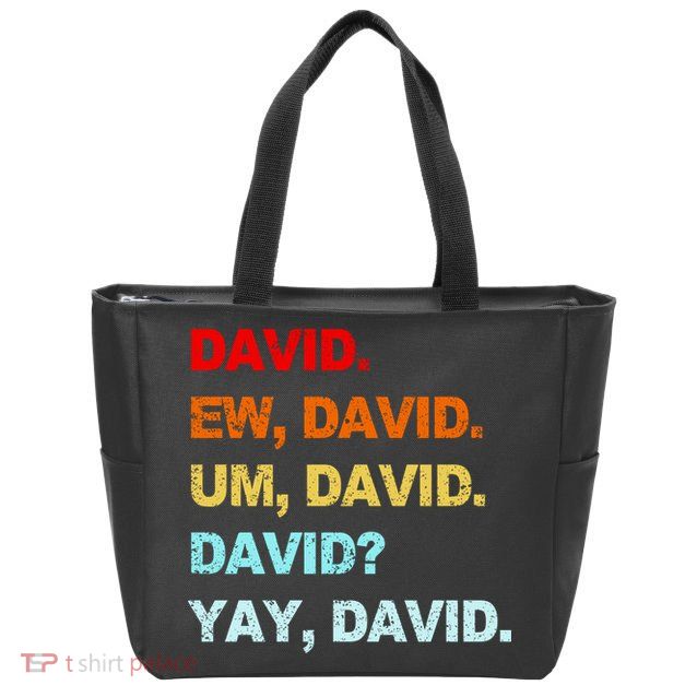 Ew David Yay David Zip Tote Bag
