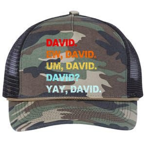 Ew David Yay David Retro Rope Trucker Hat Cap