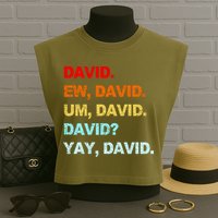 Ew David Yay David Garment-Dyed Women's Muscle Tee