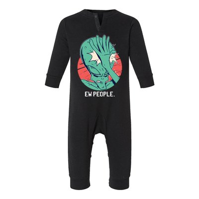 Ew People Alien Facepalm Infant Fleece One Piece