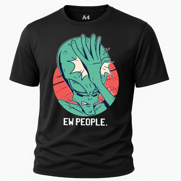 Ew People Alien Facepalm Cooling Performance Crew T-Shirt