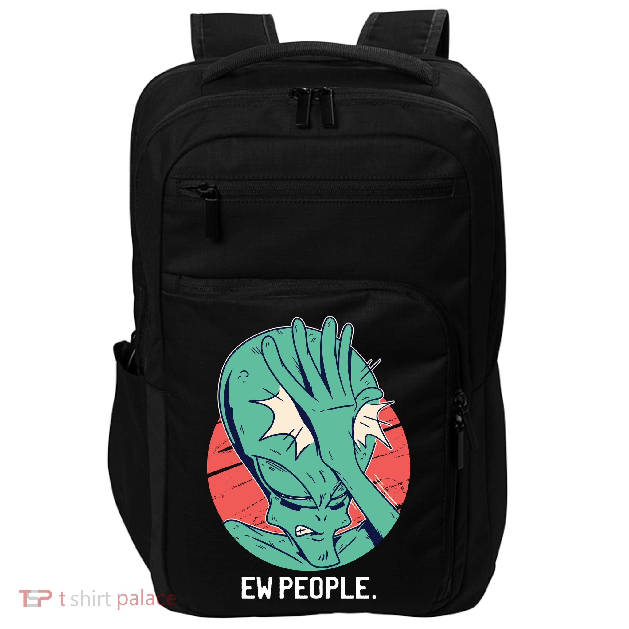 Ew People Alien Facepalm Impact Tech Backpack