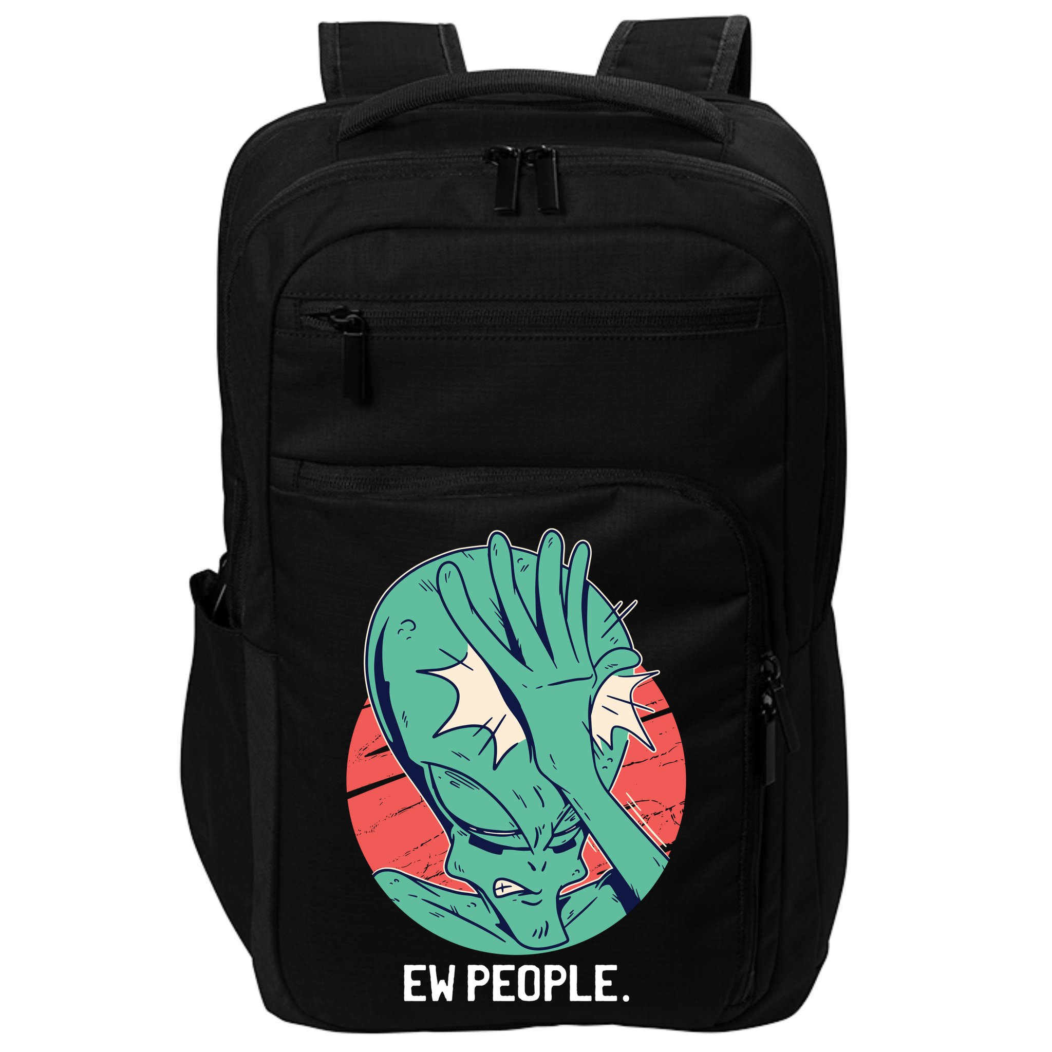 Ew People Alien Facepalm Impact Tech Backpack