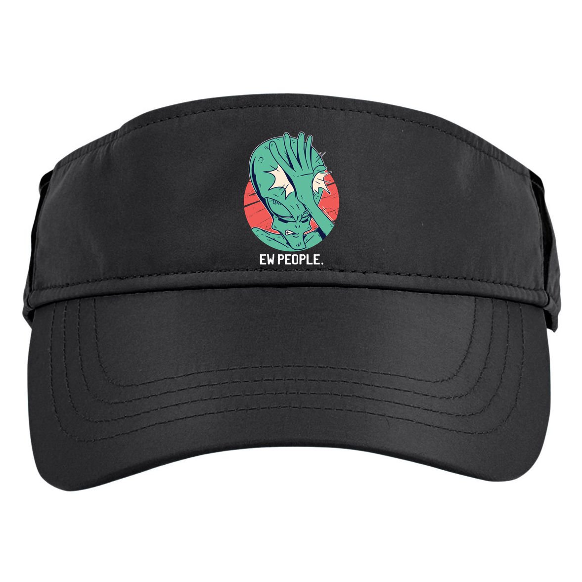 Ew People Alien Facepalm Adult Drive Performance Visor