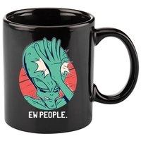 Ew People Alien Facepalm 11oz C Handle Ceramic Mug