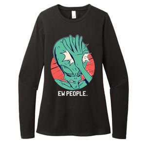 Ew People Alien Facepalm Womens CVC Long Sleeve Shirt