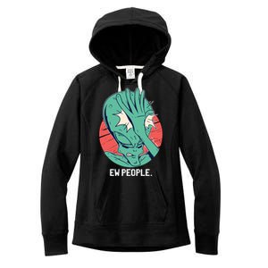 Ew People Alien Facepalm Women's Fleece Hoodie