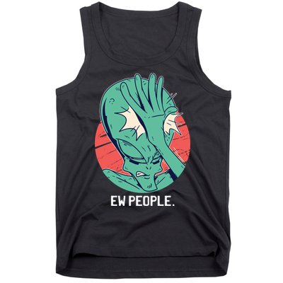 Ew People Alien Facepalm Tank Top