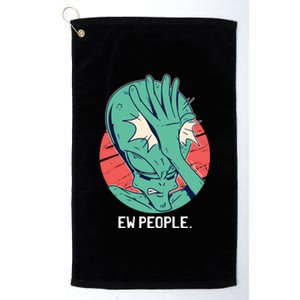 Ew People Alien Facepalm Platinum Collection Golf Towel