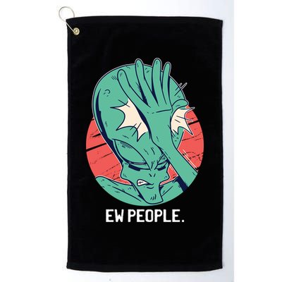 Ew People Alien Facepalm Golf Towel