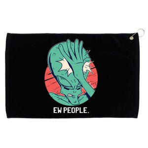 Ew People Alien Facepalm Grommeted Golf Towel