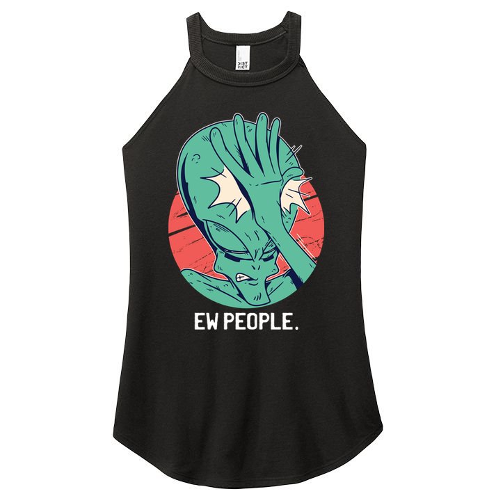 Ew People Alien Facepalm Women's Perfect Tri Rocker Tank