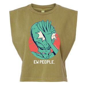 Ew People Alien Facepalm Garment-Dyed Women's Muscle Tee