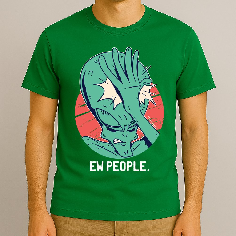 Ew People Alien Facepalm T-Shirt