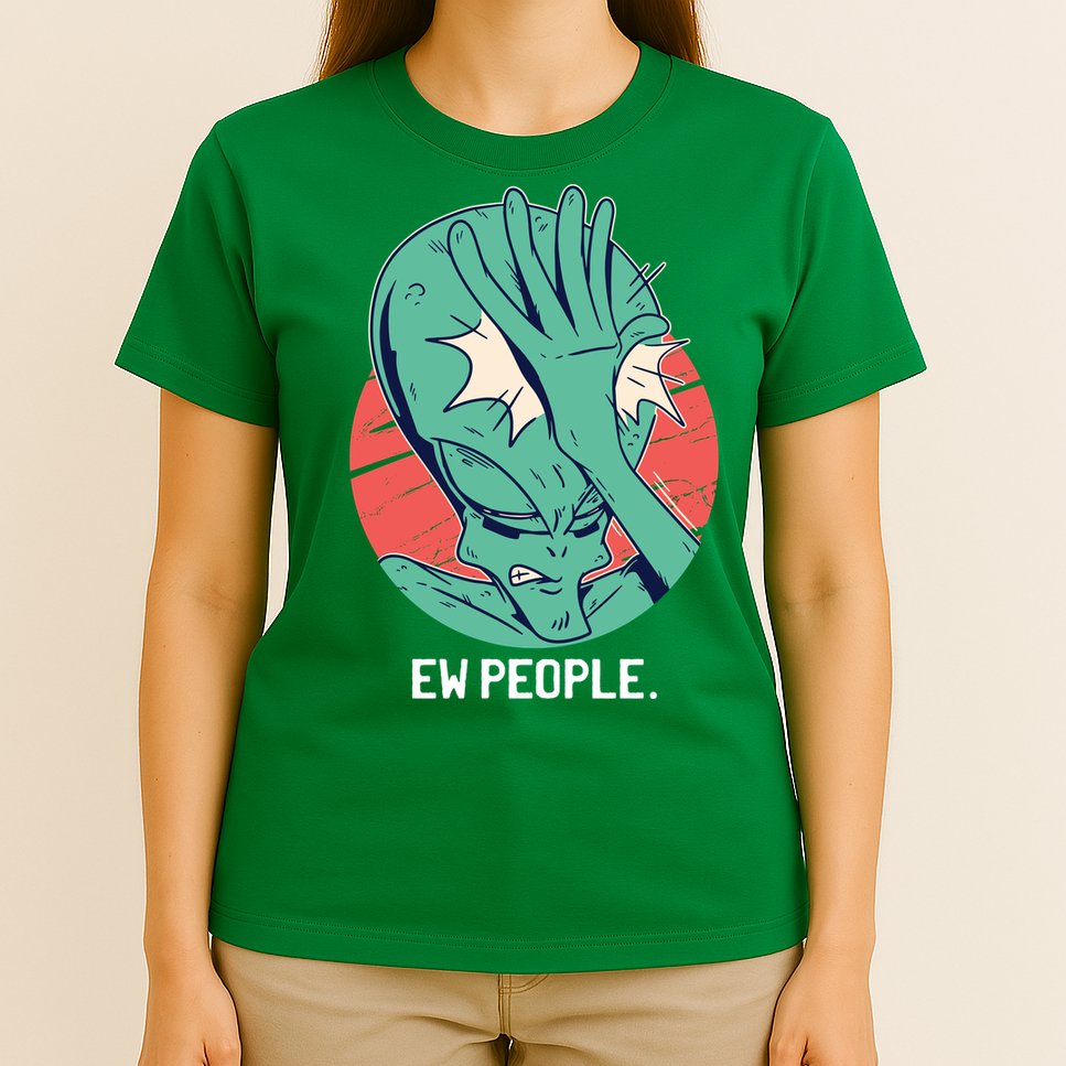 Ew People Alien Facepalm T-Shirt
