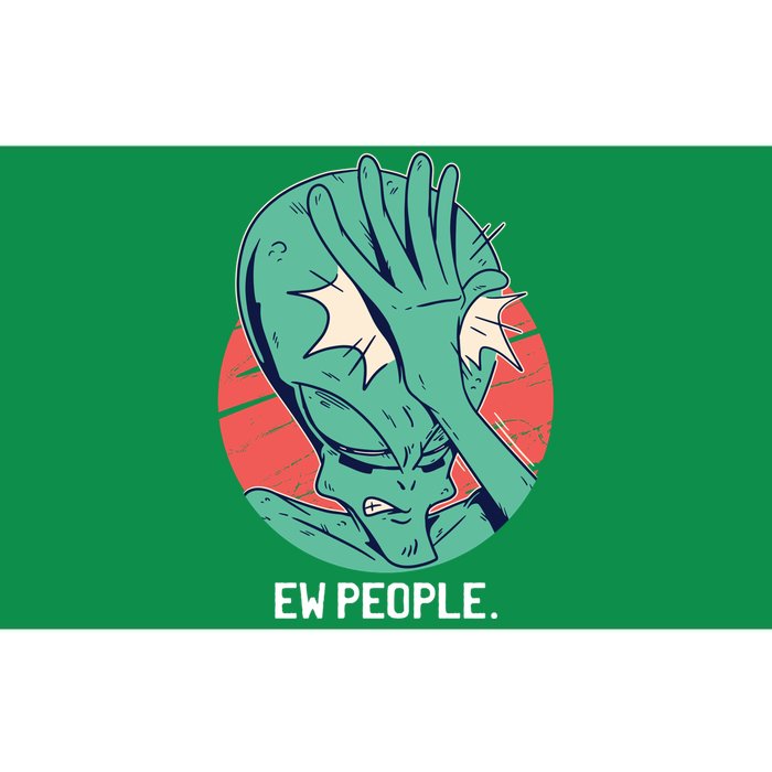 Ew People Alien Facepalm Bumper Sticker