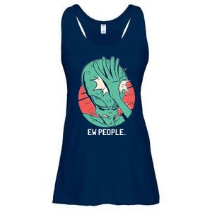 Ew People Alien Facepalm Ladies Essential Flowy Tank