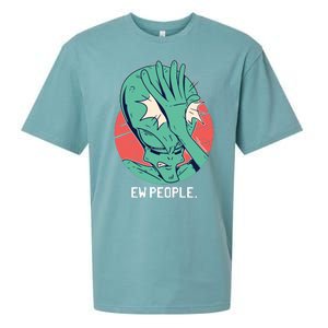 Ew People Alien Facepalm Sueded Cloud Jersey T-Shirt