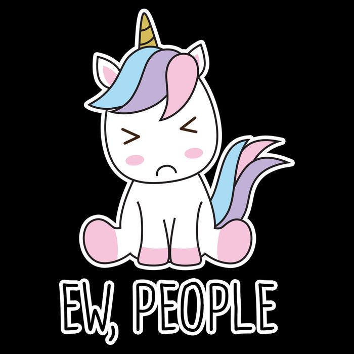 Ew People Funny Cute Unicorn City Backpack