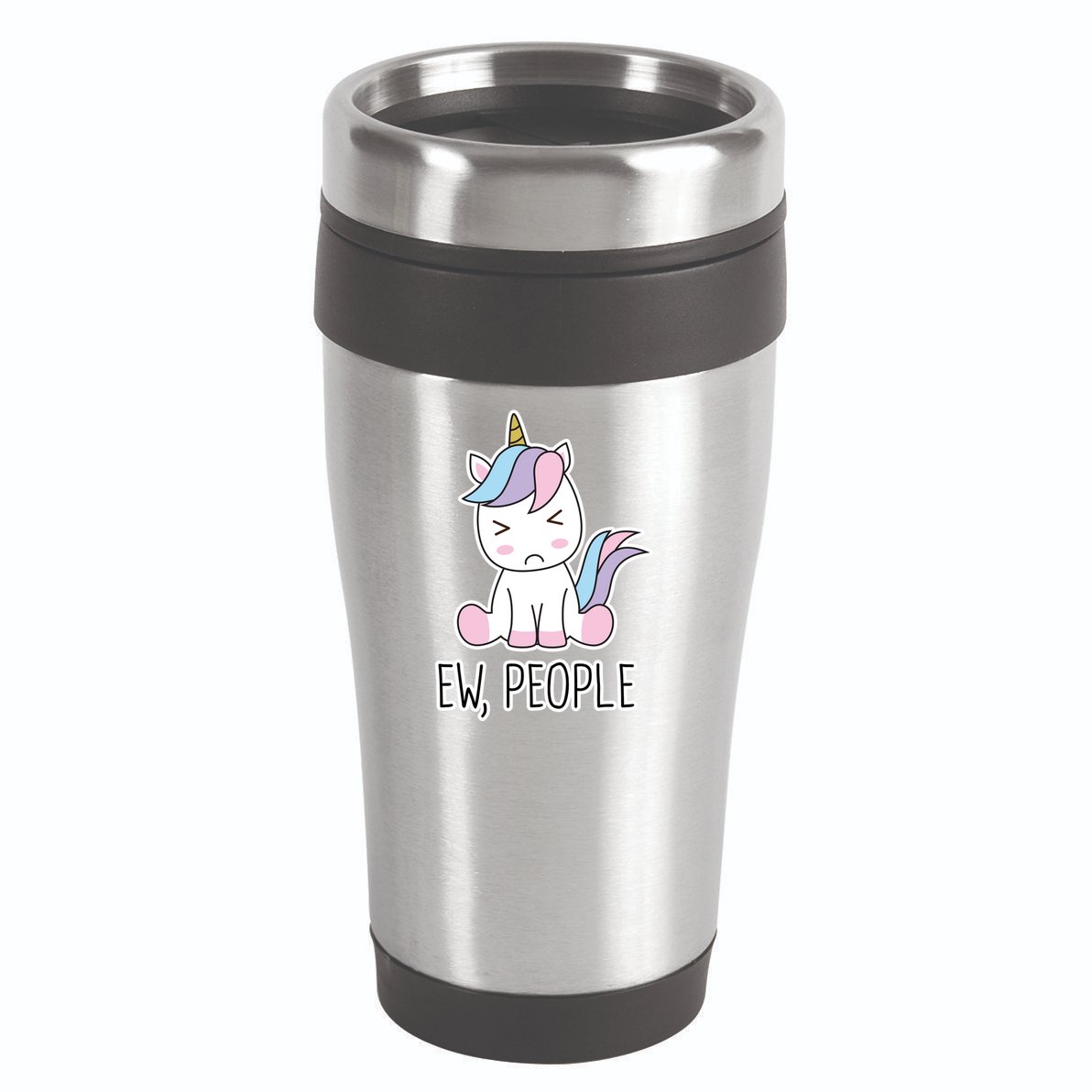 Ew People Funny Cute Unicorn 16oz Travel Tumbler