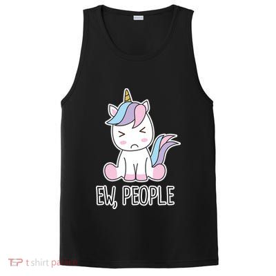 Ew People Funny Cute Unicorn PosiCharge Competitor Tank