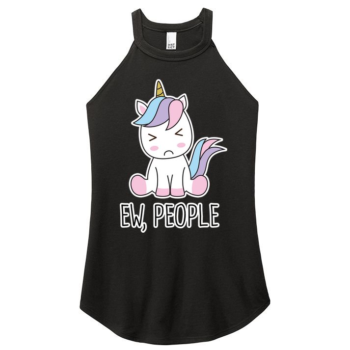 Ew People Funny Cute Unicorn Women's Perfect Tri Rocker Tank