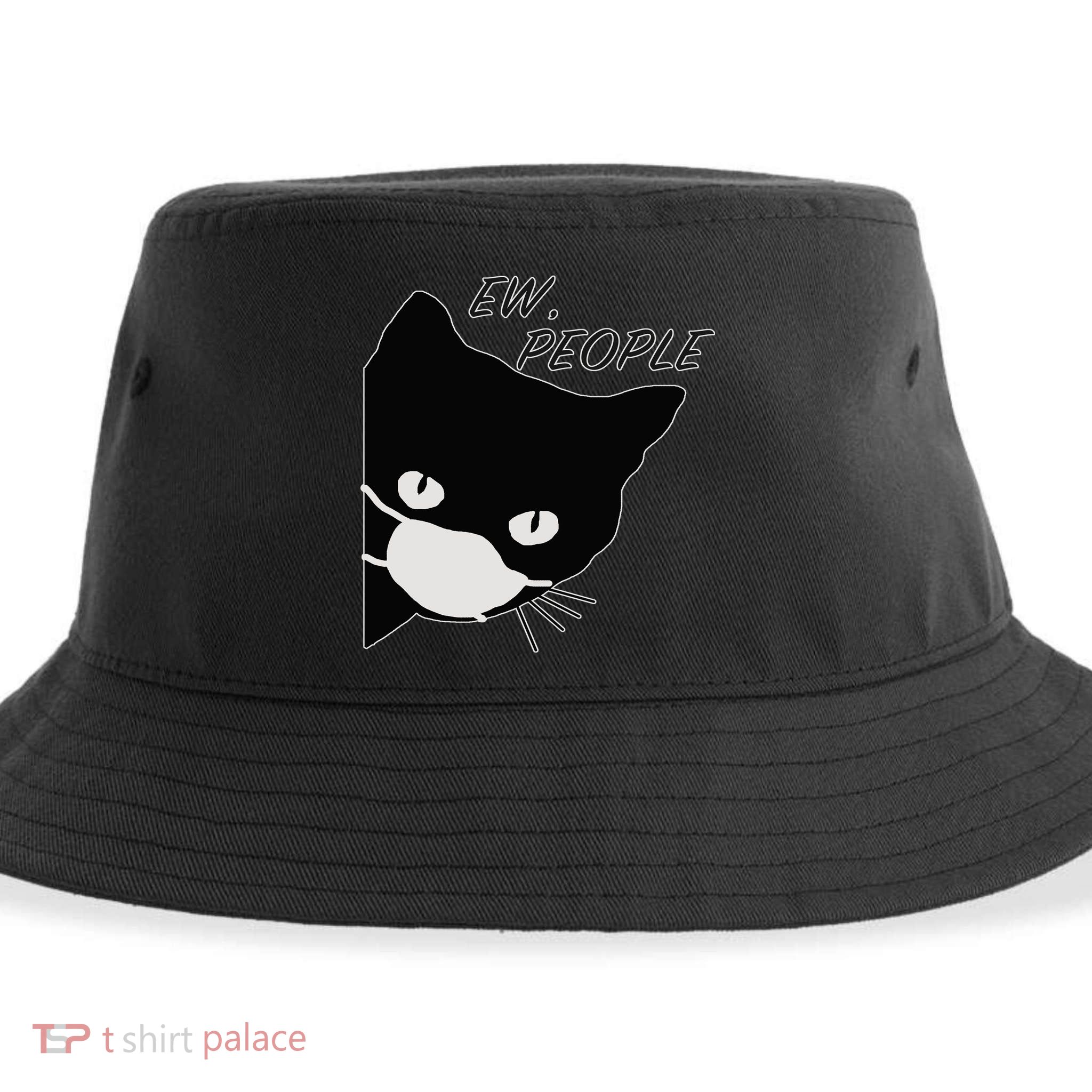 Ew People Quarantine Cat Sustainable Bucket Hat