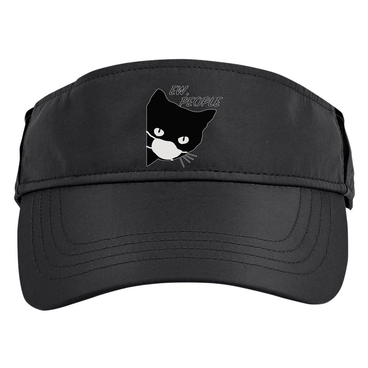 Ew People Quarantine Cat Adult Drive Performance Visor
