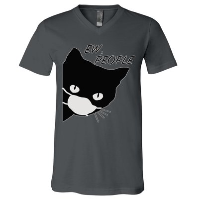 Ew People Quarantine Cat V-Neck T-Shirt
