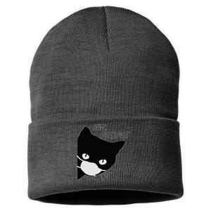 Ew People Quarantine Cat Sustainable Knit Beanie