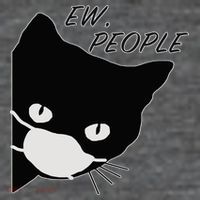 Ew People Quarantine Cat Short Acrylic Beanie