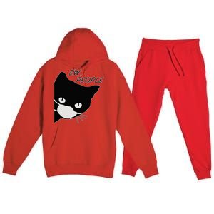 Ew People Quarantine Cat Premium Hooded Sweatsuit Set