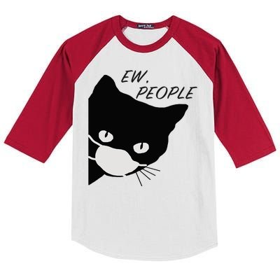 Ew People Quarantine Cat Kids Colorblock Raglan Jersey