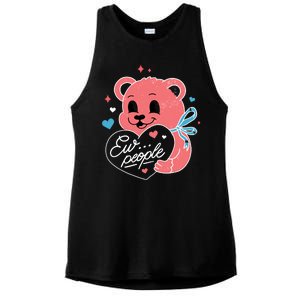 Ew People Teddy Bear Ladies PosiCharge Tri-Blend Wicking Tank