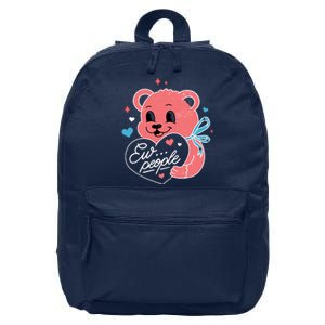 Ew People Teddy Bear 16 in Basic Backpack