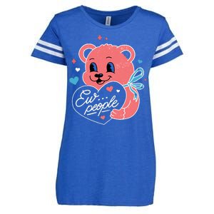 Ew People Teddy Bear Enza Ladies Jersey Football T-Shirt