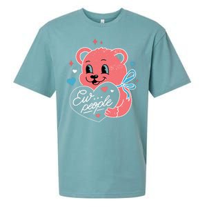 Ew People Teddy Bear Sueded Cloud Jersey T-Shirt