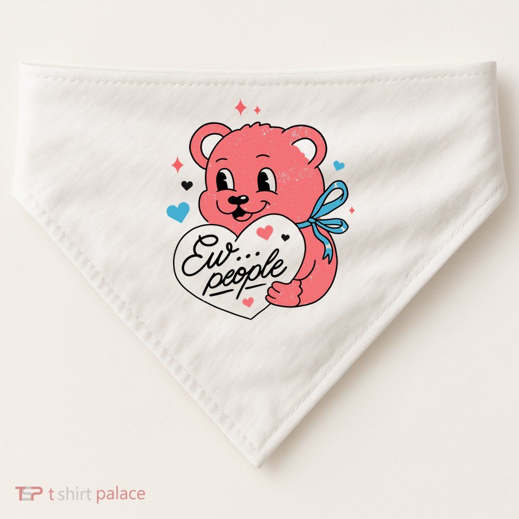 Ew People Teddy Bear USA-Made Doggie Bandana